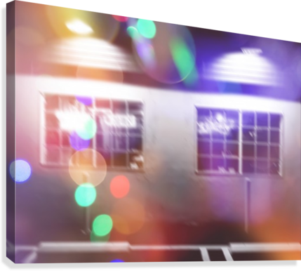Restaurant In The City With The Colorful Night Light - Restaurant (429x386), Png Download