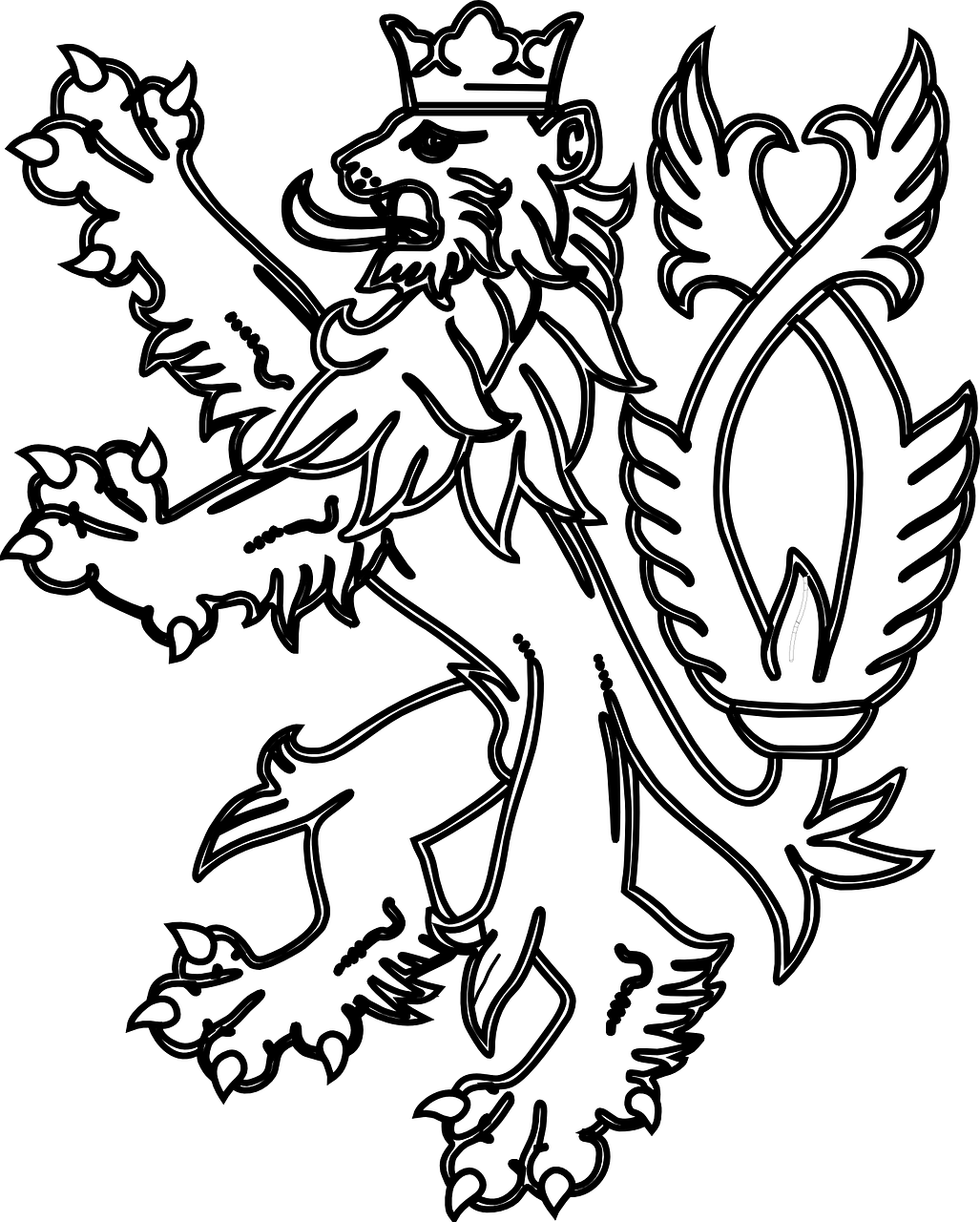 English Lion White Hi Lion Images - English Lion (480x599), Png Download