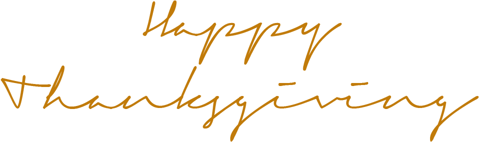 Happy Thanksgiving Signature Text - Thanksgiving (1000x1000), Png Download