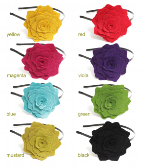 Head Band Big Flower - Rože Za V Lase (370x340), Png Download