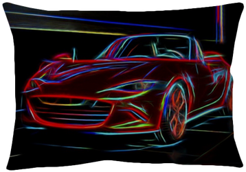 Psychedelic Sports Car Line Art Throw Pillow • Pixers® - Painting (400x400), Png Download