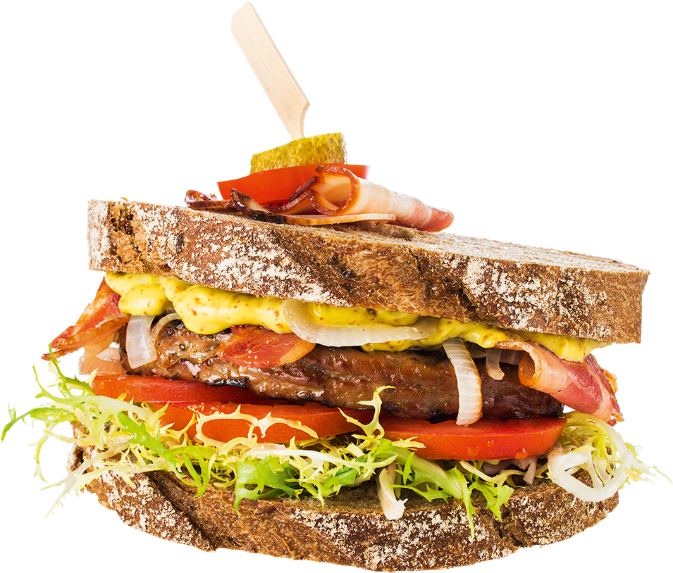 Grill Burger 100g - Fast Food (1000x887), Png Download