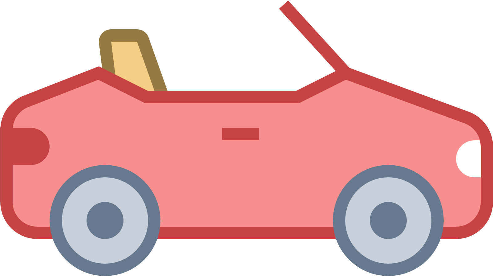 Convertible Car Cliparts - Convertible (1600x1600), Png Download