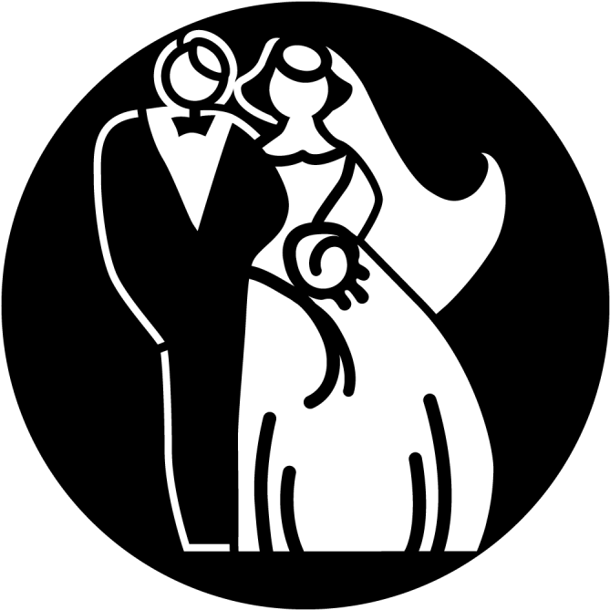 Wedding Couple A - Apollo Design 4010 Wedding Couple A Steel Pattern (800x800), Png Download