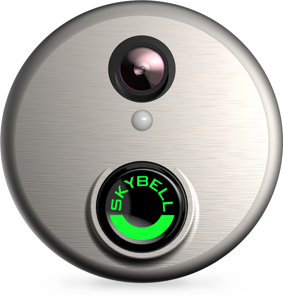 Skybell Video Doorbell- Silver (1152x1152), Png Download