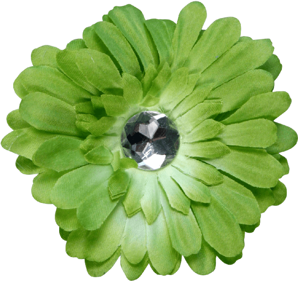 Green Flower - Artificial Flower (650x650), Png Download