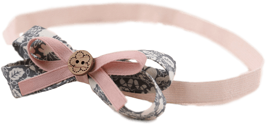 Plor Floral Bow Elastic Hairband From Happy Prince - Love (628x629), Png Download