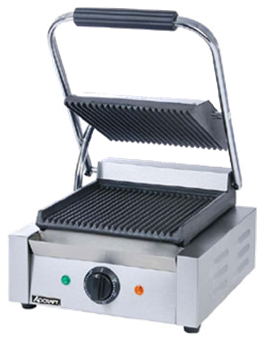 Adcraft Sg-811 Sandwich Grill - Grooved (400x360), Png Download