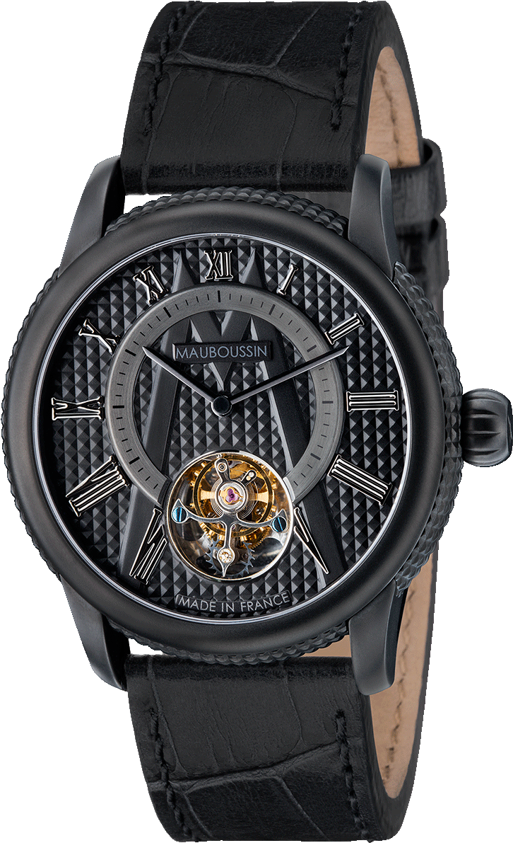Tourbillon Watch, Black Dial - Tourbillon Mauboussin (1500x1500), Png Download