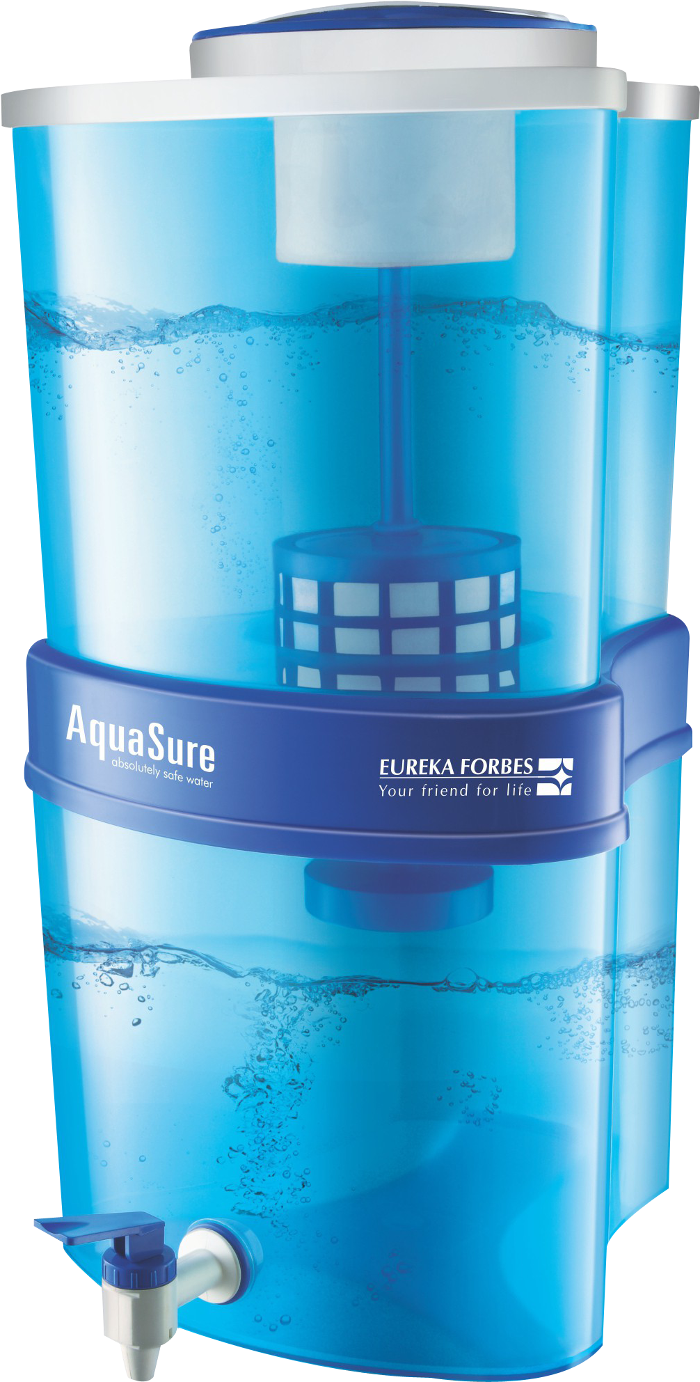 Blue Water Purifier Png Image - Eureka Forbes Aquasure Xtra Tuff Water Purifier (1152x2160), Png Download