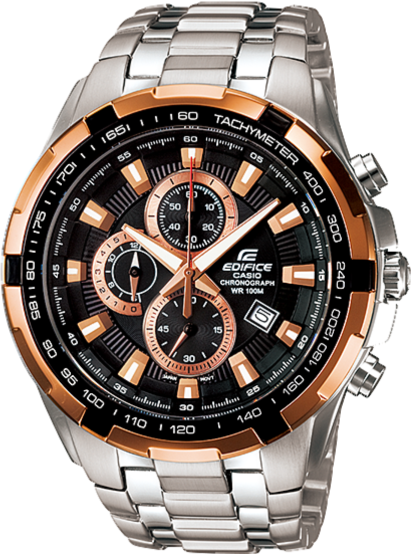 Casio Edifice Ef 539d 1a5v Black Dial Copper Ring Sports - Casio Edifice Ef 539d 1avdf (1200x1200), Png Download