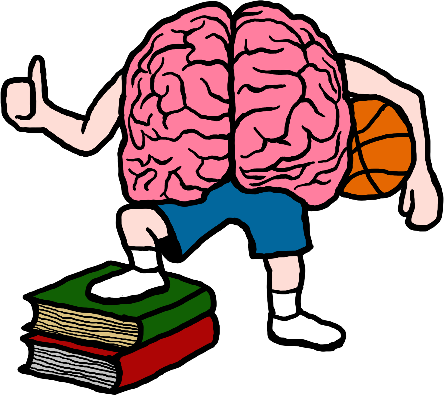 Brain Clipart Basketball - Brain Basketball (1748x1748), Png Download