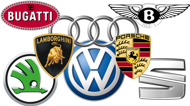 Volkswagen Group Png - Vw Porsche Audi Skoda (626x372), Png Download