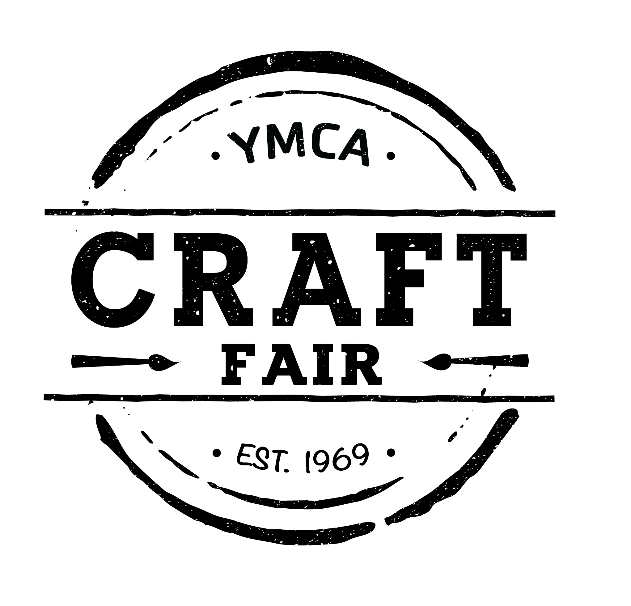 Craftfairlogo Black - Blacksburg (2042x1961), Png Download