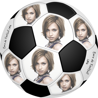 Football 6 With Custom Images And Text Png - Women Synthetic Wigs Brown Mixed Blonde Capless Short (400x400), Png Download