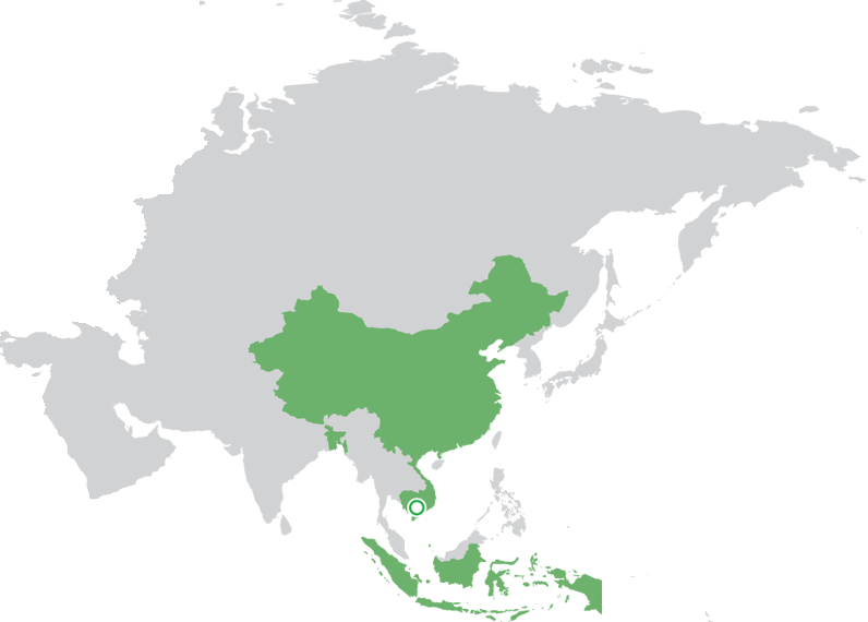 Paris, France Asia-pacific Regional Office Phnom Penh, - Asia Vector (796x570), Png Download