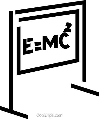 E=mc2 Royalty Free Vector Clip Art Illustration - Physics (400x480), Png Download