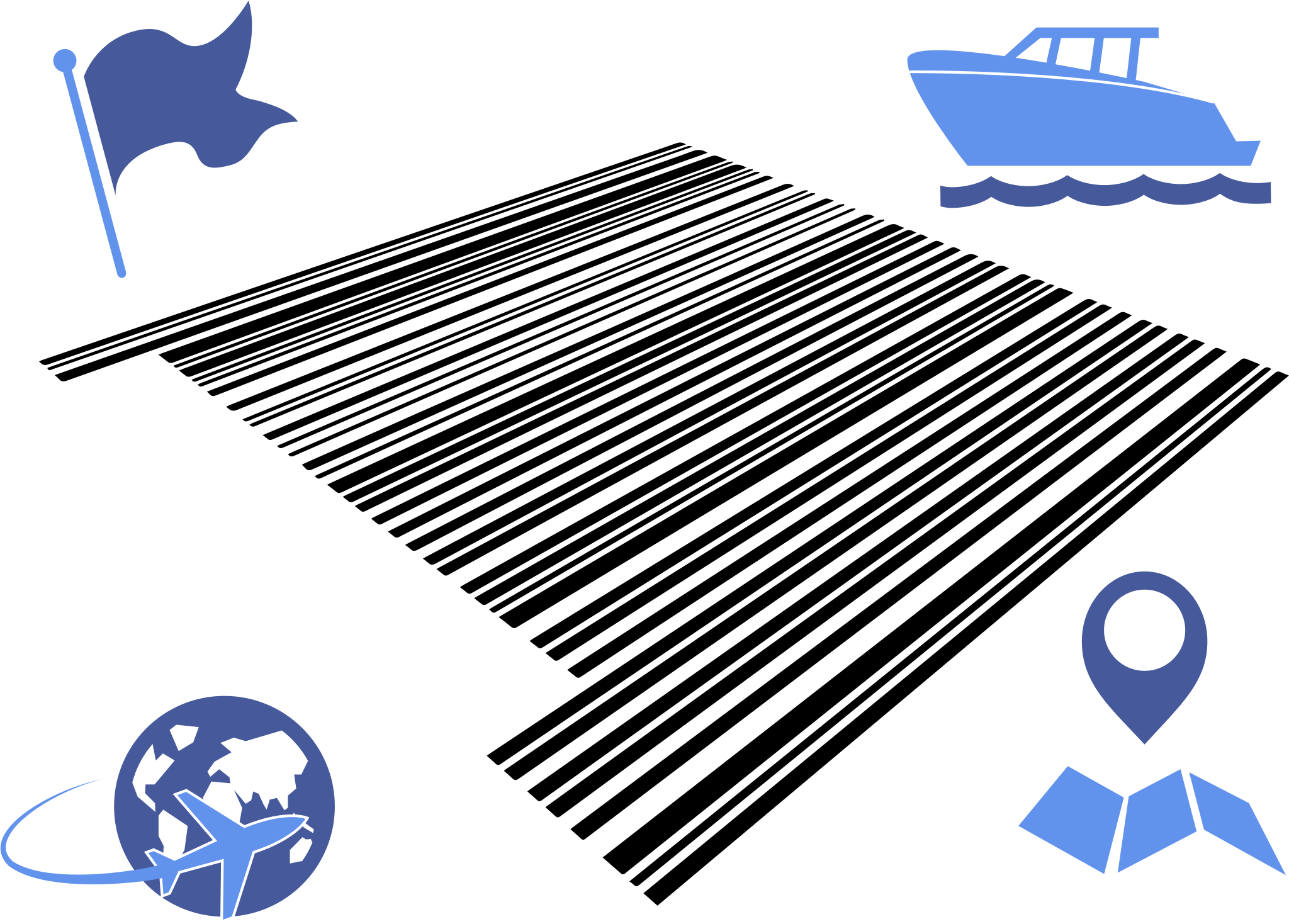 This Free Icons Png Design Of Barcode Montage (2048x1468), Png Download