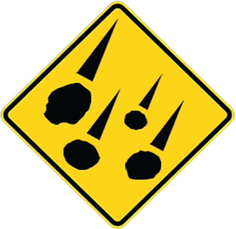 Hail Warning Sign (915x883), Png Download