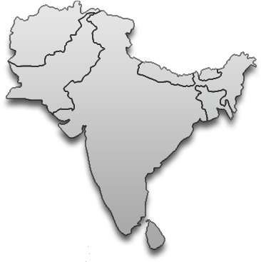 Aims - South Asia Map Png (420x366), Png Download