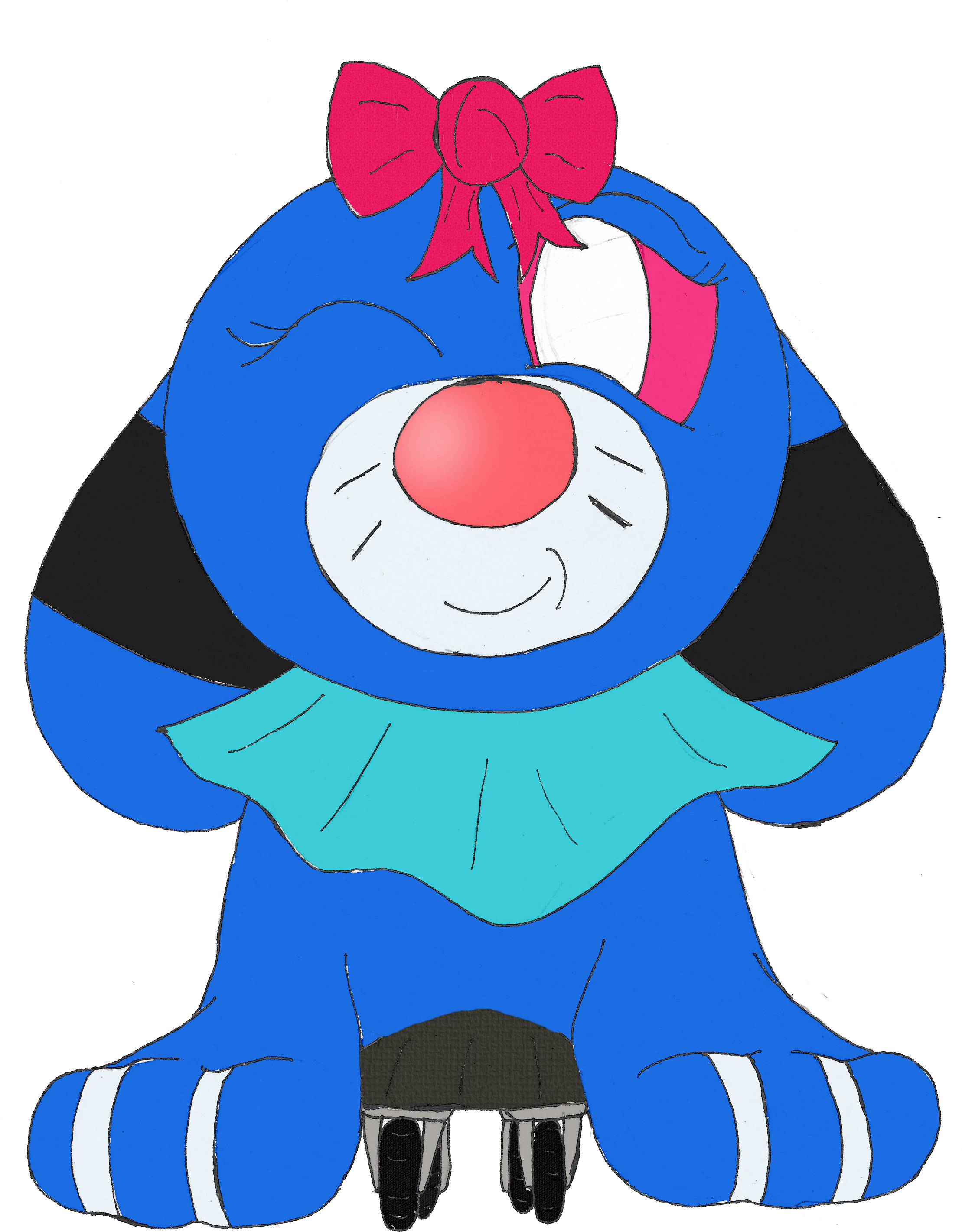 Bubble's Compact Popplio Land Transportation Device - Cartoon (2239x2968), Png Download