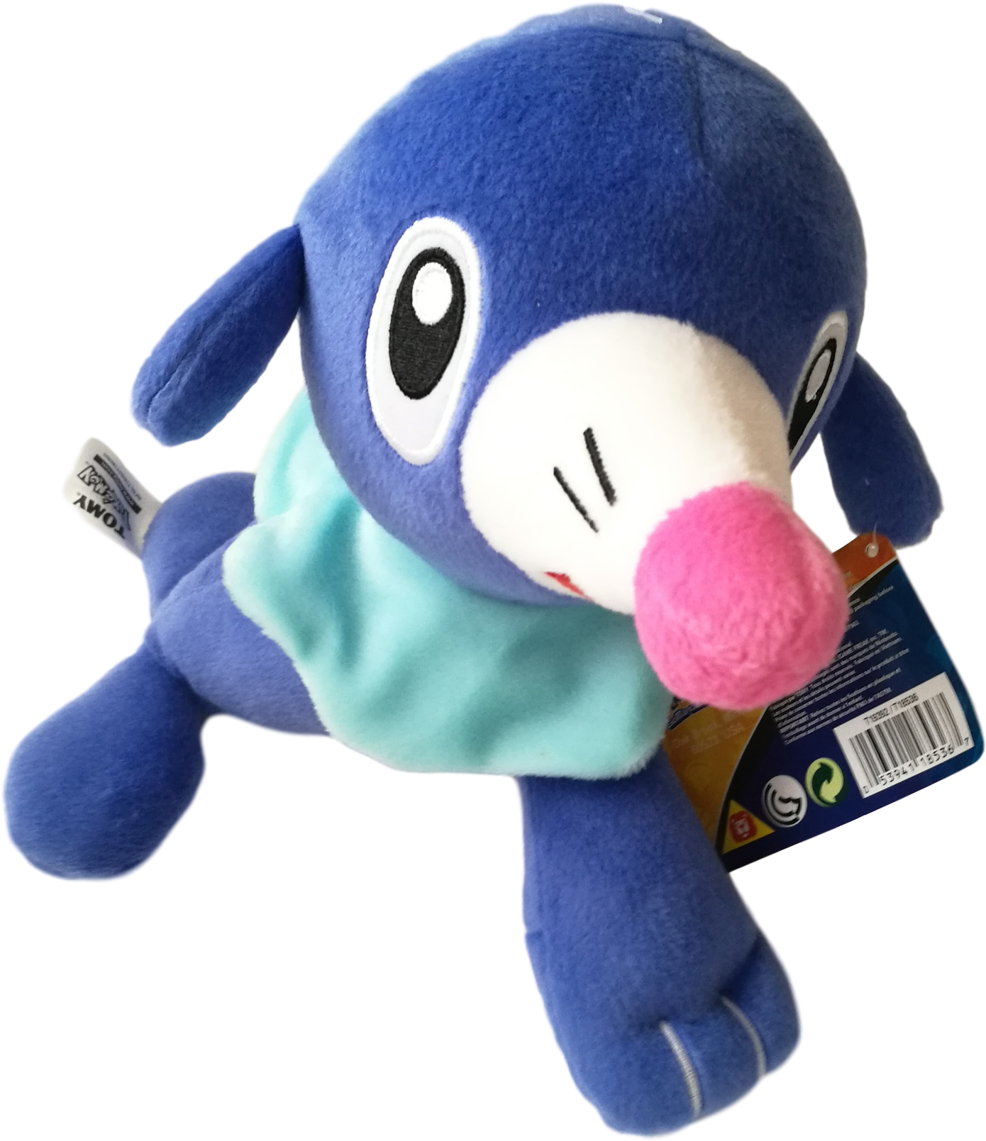 Official Pokemon 8" Popplio Plush - Pokémon (1570x1728), Png Download