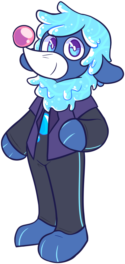 Tony Popplio - Fur (499x1020), Png Download