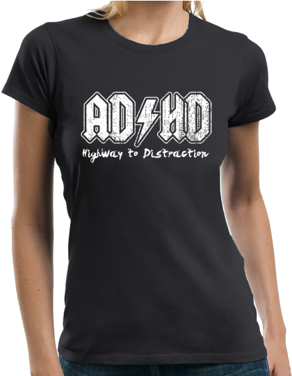 Ladies Black Ad/hd - Test In Production T Shirt (429x539), Png Download