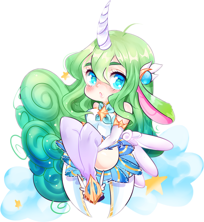 Soraka Kawaii Lol Cute Sailormoon - Star Guardian Soraka Chibi (829x904), Png Download