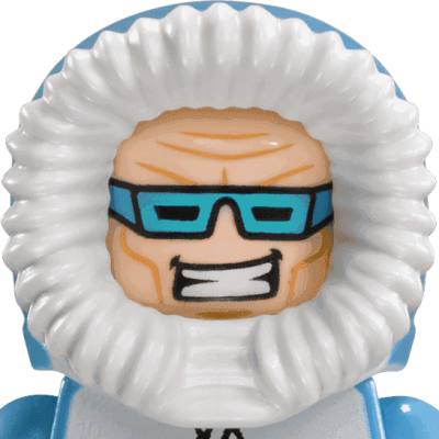 Lego Minifigure Parts Light Flesh Male With Aqua Blue (400x400), Png Download