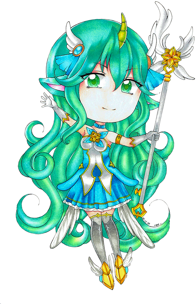 Star Guardian Soraka By Venntris - Illustration (721x1022), Png Download