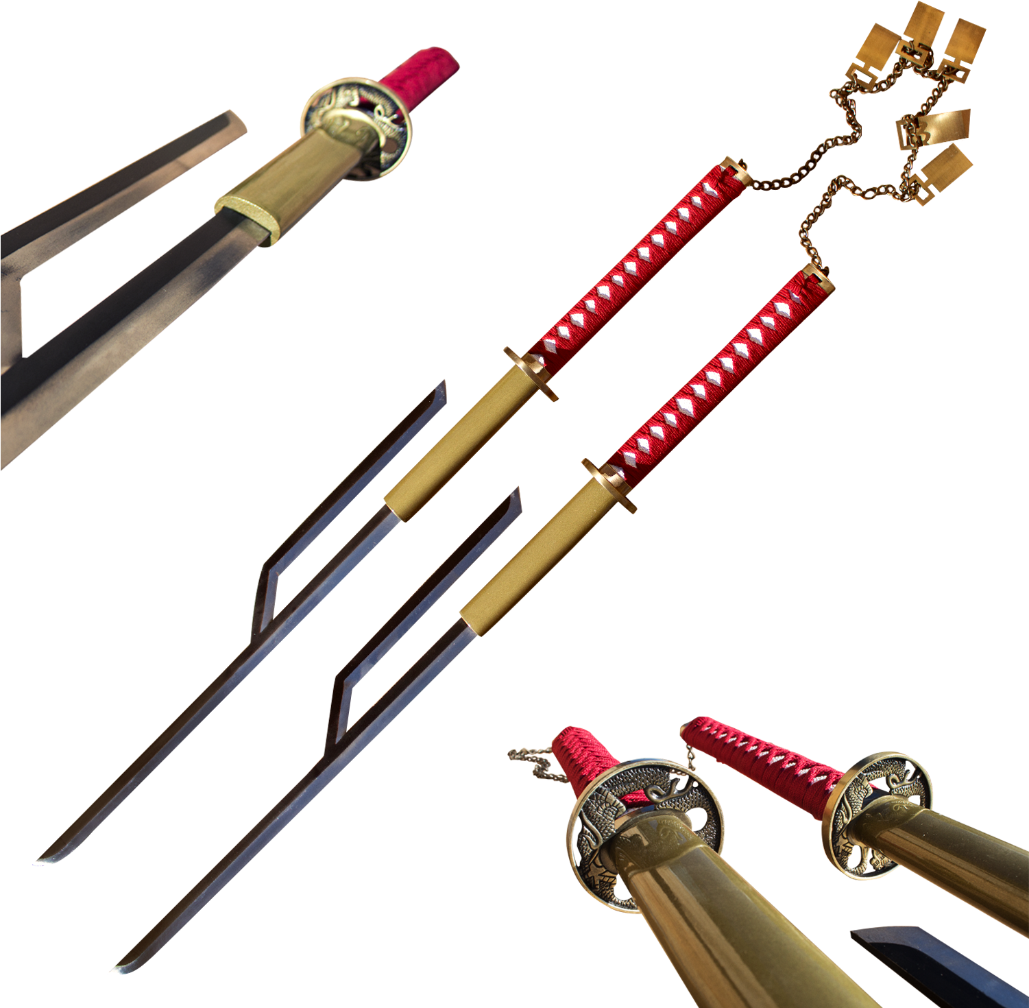 Captain Jushiro Ukitake Lightning Strike Solid Steel - Swords Of Lightning (1500x1500), Png Download