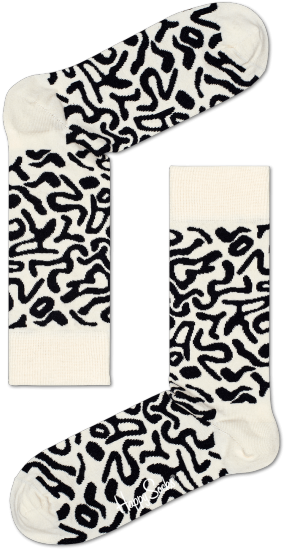 Happy Socks Artsy Socks Size 9-11 - Sock (427x600), Png Download