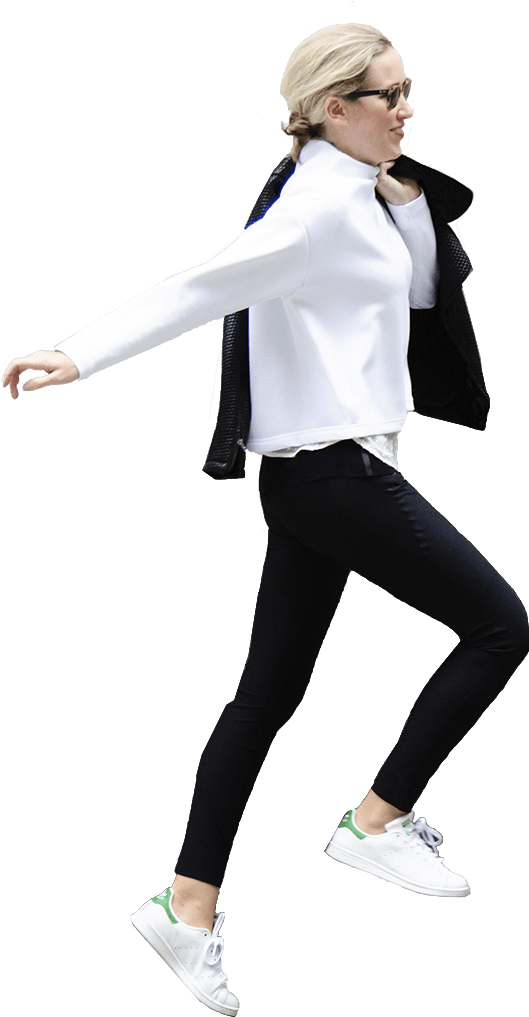 Mary Kate Mcgrath, Editor In Chief At Purewow, Jogging - Girl (572x1034), Png Download