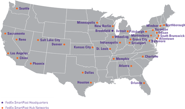 Fedex Smartpost Hub Network - Looking Further Backward [book] (608x380), Png Download