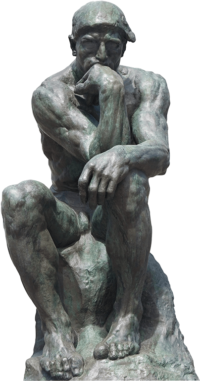 South Carolina Humanities Awards Over $59,000 In Major - Thinker Statue Front View (533x800), Png Download
