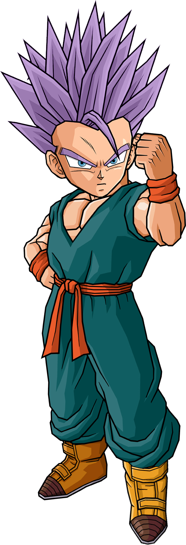 Mystic Kid Trunks By Db Own Universe Arts-d3jrcpy - Dragon Ball Z Trunks Petit (597x1746), Png Download