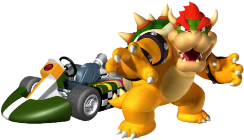 Mario Kart Wii Bowser - Mario Kart Bowser Kart (523x315), Png Download