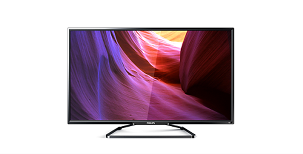 Philips 49" Full Hd Slim Led Tv Bd Transcom Digital - Tv Led Philips 32pfh4100 (1000x881), Png Download