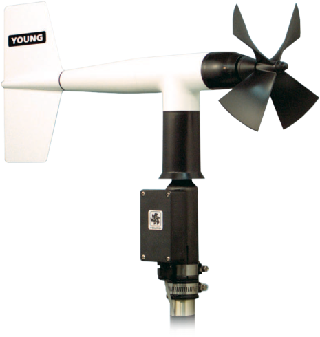 05103-l Wind Monitor - Young Anemometer (474x500), Png Download