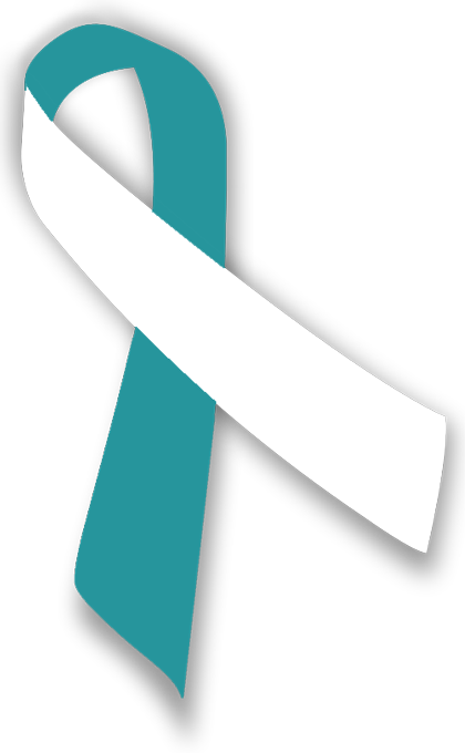 Teal & White Ribbon - Bangle (420x680), Png Download