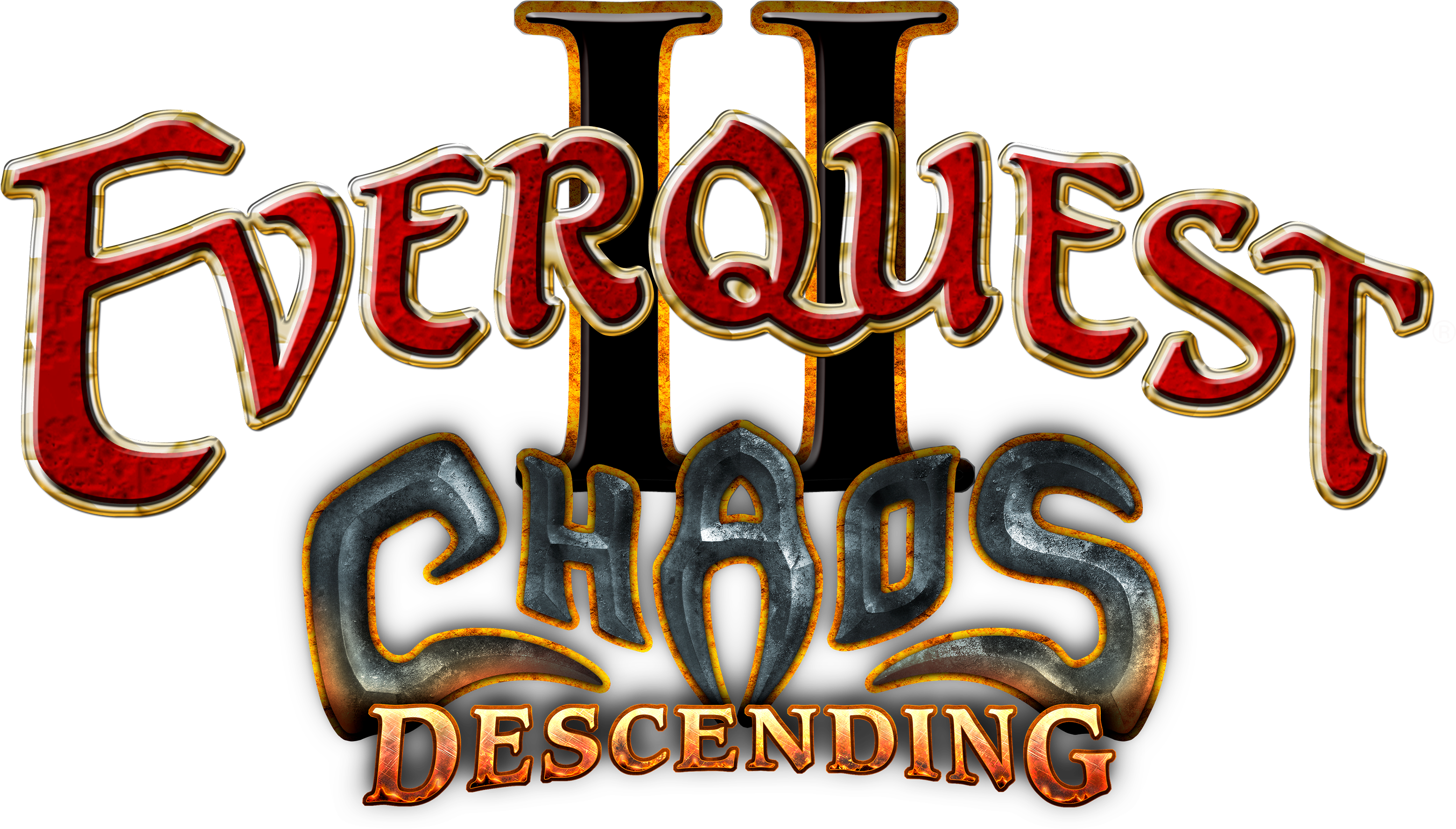 Chaos Descending - Everquest 2 Logo (3596x1991), Png Download