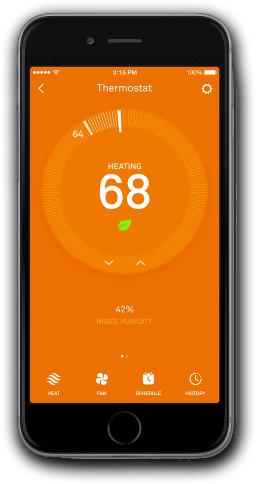 Nest Thermostat - Nest Learning Thermostat (629x1024), Png Download