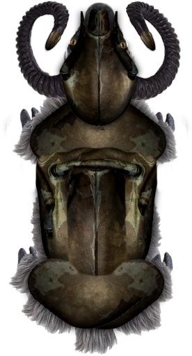, Speaking Of Horns I Added In My Own Version With - Statue (280x525), Png Download