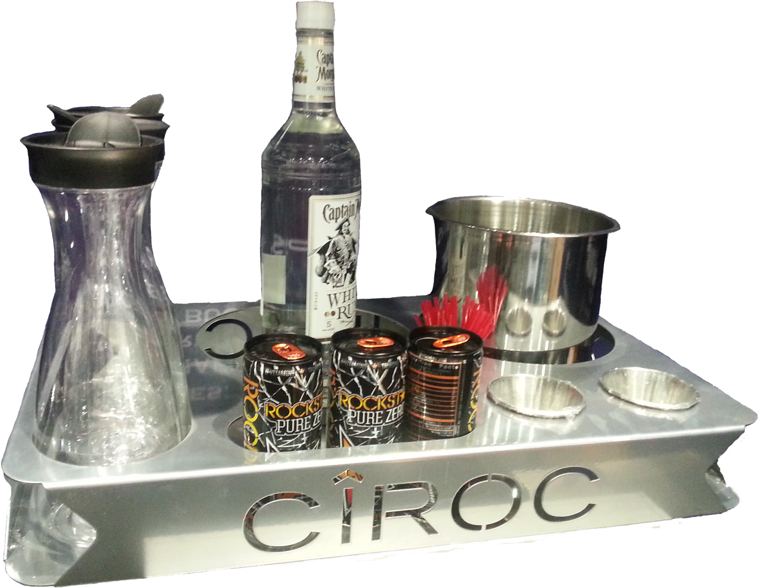 Energy 5 Bottle Service Tray Nightclubshop - Distilled Beverage (1600x1329), Png Download