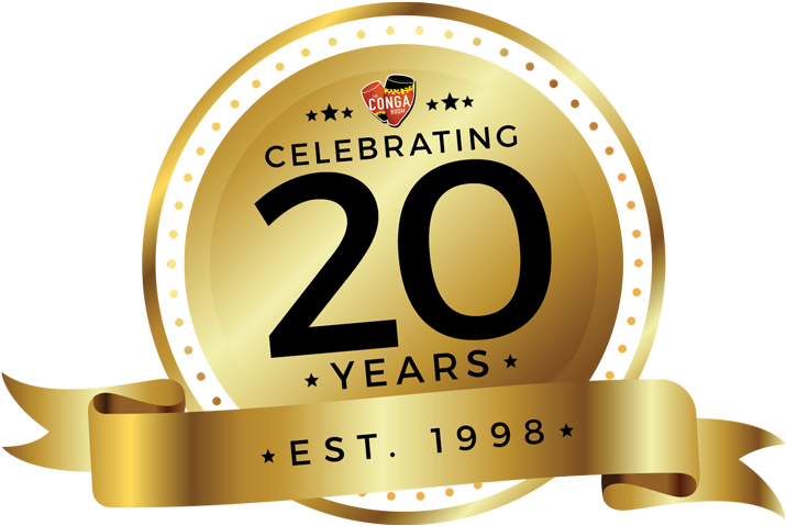 750 - Conga Room 20th Anniversary Logo (750x600), Png Download