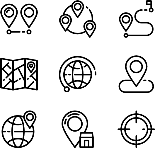 Location Outlined - Cleaning Line Icon (600x564), Png Download
