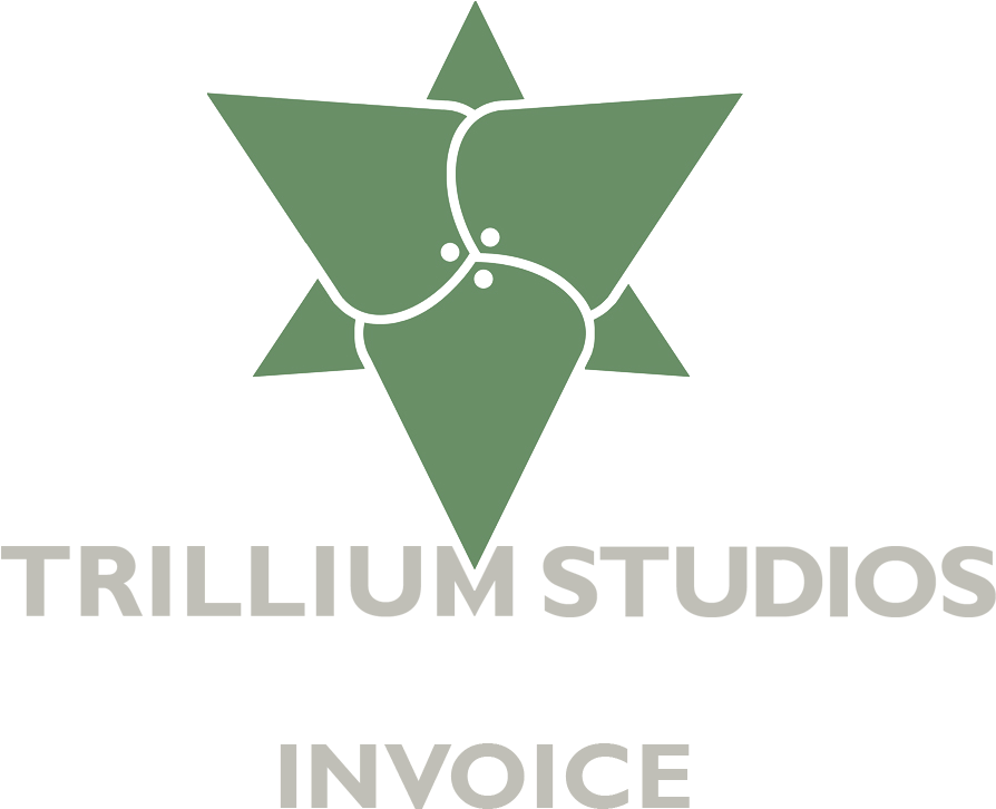 Logo W Text Green Grey Invoice (984x984), Png Download