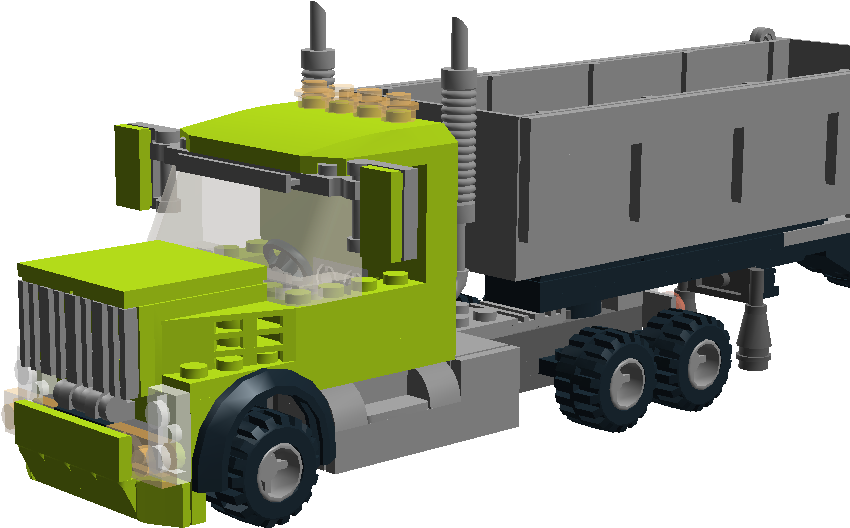 Semi - Truck (1036x769), Png Download