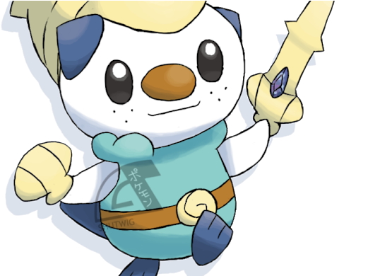 Profile Cover Photo - Link And Oshawott (692x389), Png Download